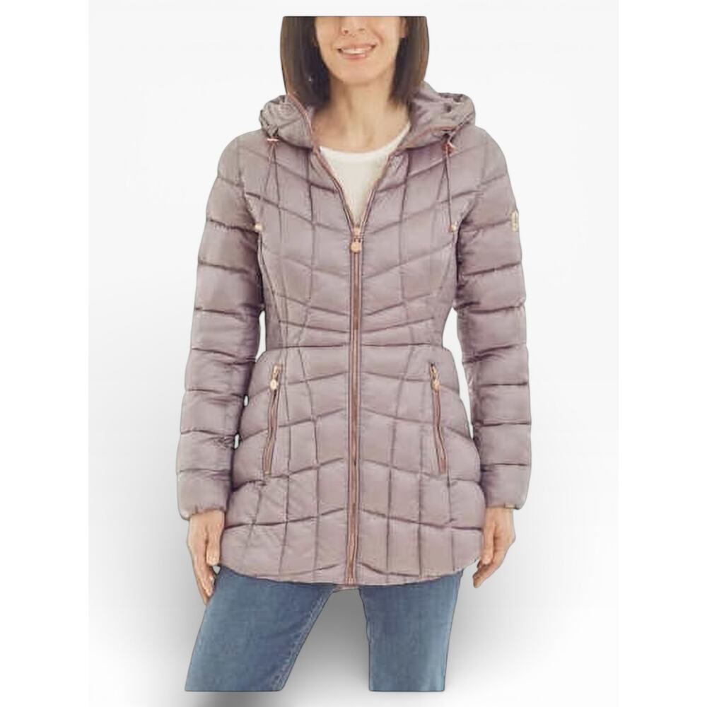 NWT Bernardo Quilted Jacket Moon Dust XS - Picture 2 of 5